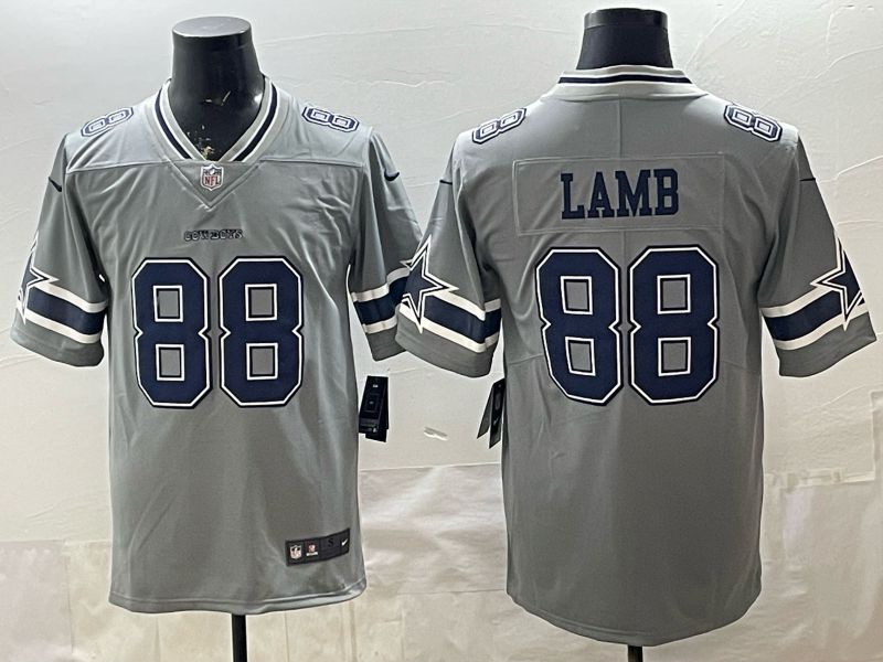 2026 Men Dallas Cowboys #88 Lamb Grey Nike Limited NFL Jersey style 005->dallas cowboys->NFL Jersey